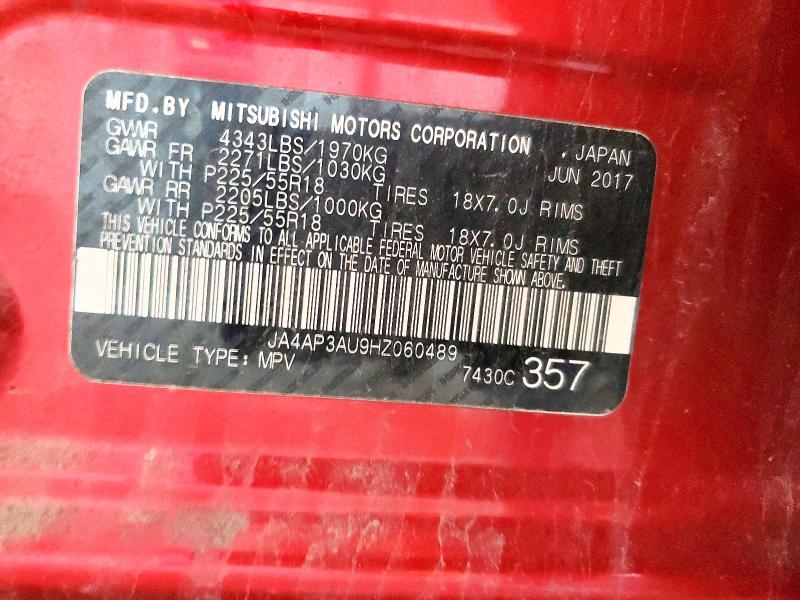Продаж на аукціоні авто 2017 Mitsubishi Outlander Sport, vin: JA4AP3AU9HZ060489, номер лоту: 54458316