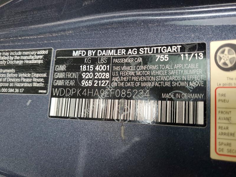 Aukcja sprzedaży 2014 Mercedes-benz Slk, vin: WDDPK4HA9EF085234, numer aukcji: 54506906