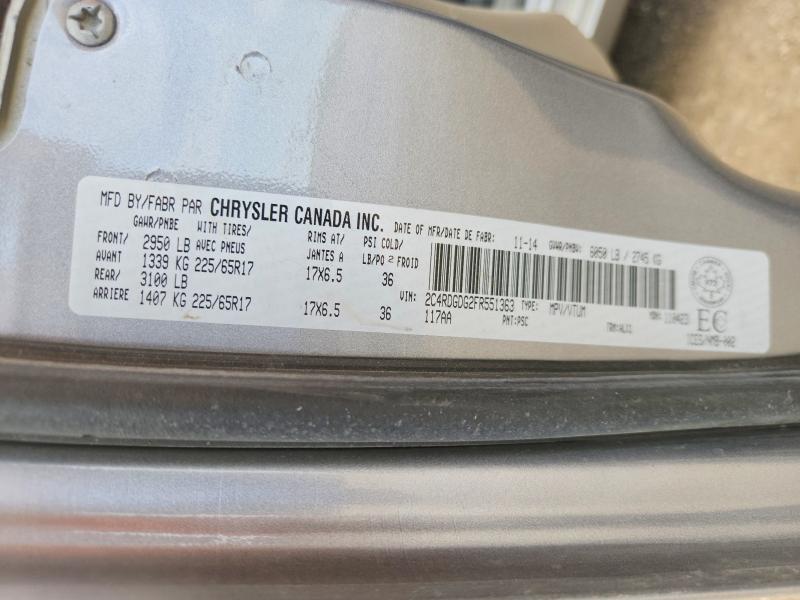 Продажа на аукционе авто 2015 Dodge Grand Caravan, vin: 2C4RDGDG2FR551363, номер лота: 55116056