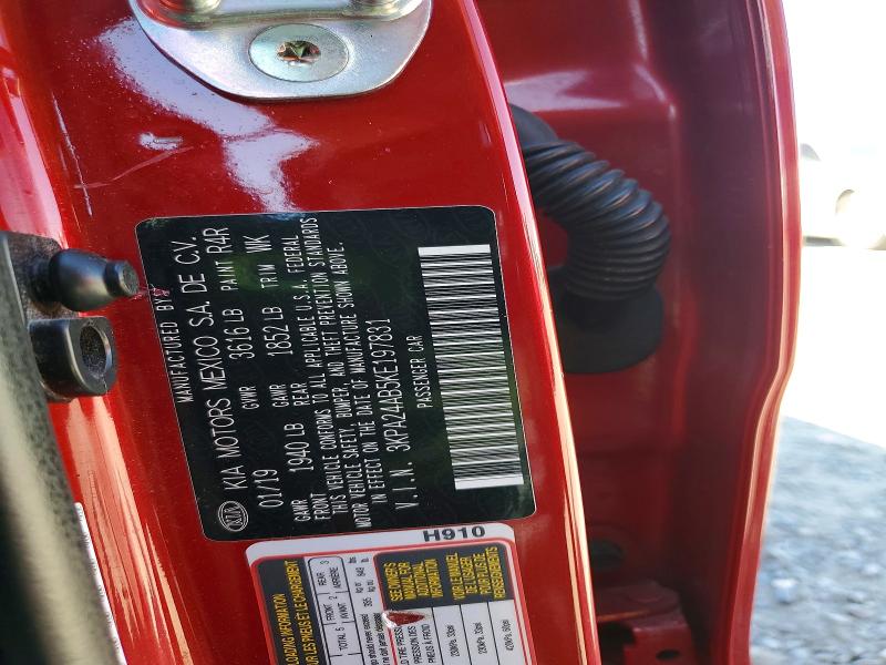 Aukcja sprzedaży 2019 Kia Rio, vin: 3KPA24AB5KE197831, numer aukcji: 54274666