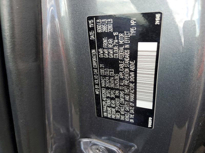 Aukcja sprzedaży 2016 Volvo Xc90, vin: YV4A22PL4G1052663, numer aukcji: 53181216