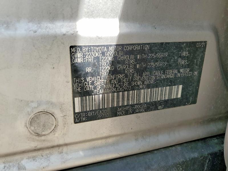 Продаж на аукціоні авто 2021 Toyota Venza, vin: JTEAAAAH9MJ062973, номер лоту: 53436416