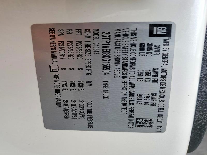 Aukcja sprzedaży 2012 Gmc Sierra, vin: 3GTP1VE08CG156904, numer aukcji: 52086246