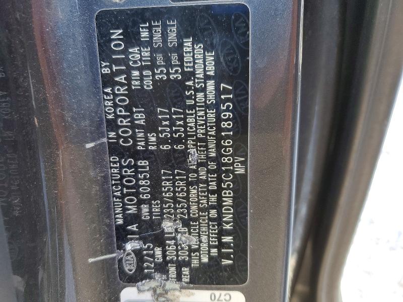 Продажа на аукционе авто 2016 Kia Sedona, vin: KNDMB5C18G6189517, номер лота: 53030726