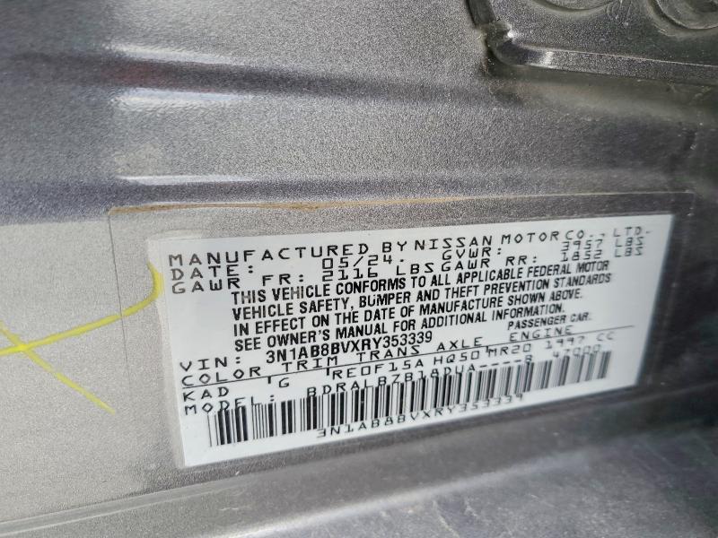 Продажа на аукционе авто 2024 Nissan Sentra, vin: 3N1AB8BVXRY353339, номер лота: 51623956
