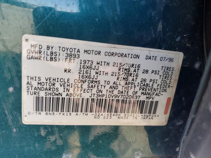 54080556 :رقم المزاد ، JT3HP10V9V7020637 vin ، 1997 Toyota Rav4 مزاد بيع