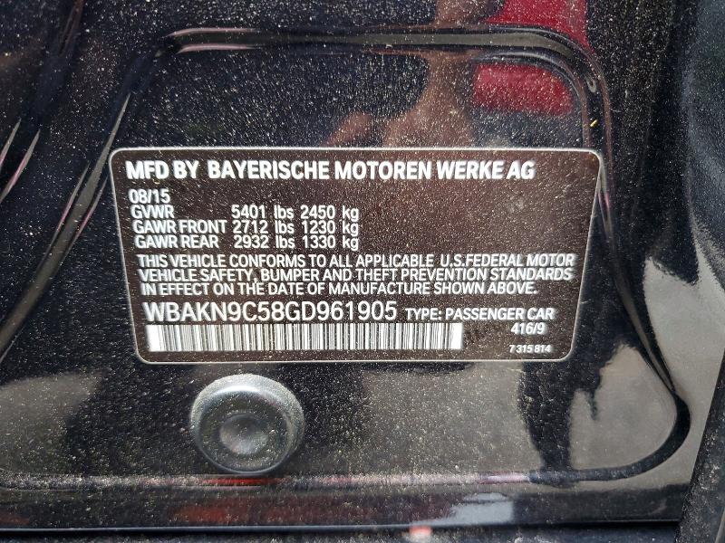 Продажа на аукционе авто 2016 Bmw 550, vin: WBAKN9C58GD961905, номер лота: 52673116