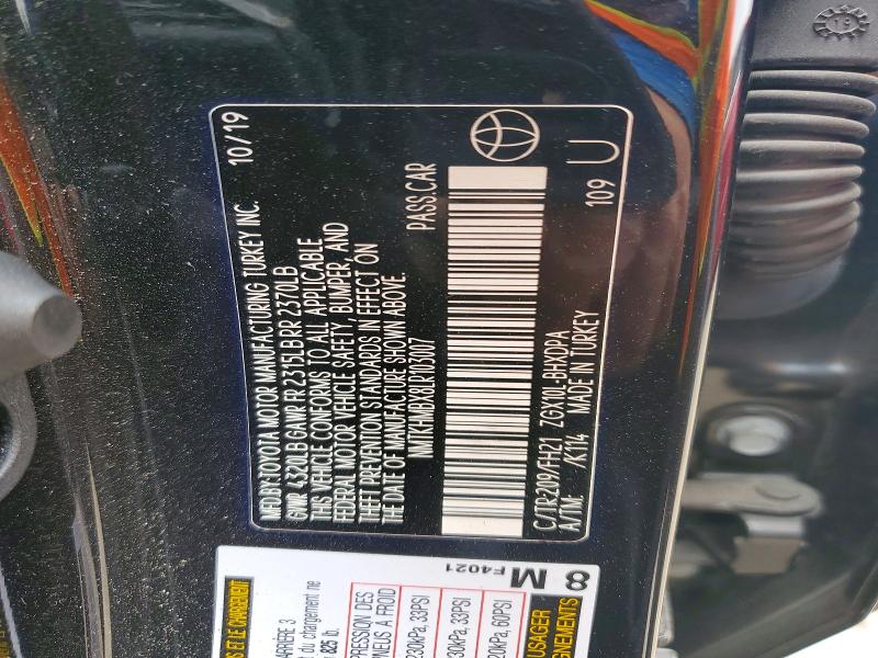 Aukcja sprzedaży 2020 Toyota C-hr, vin: NMTKHMBX8LR103007, numer aukcji: 51776456