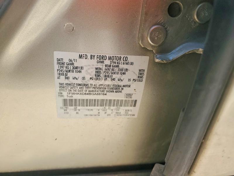 55014716 :رقم المزاد ، 1FMHK8D84BGA88164 vin ، 2011 Ford Explorer مزاد بيع
