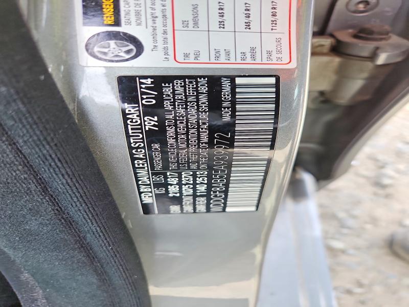 2014 Mercedes-benz C მანქანა იყიდება აუქციონზე, vin: WDDGF8AB5EA939972, აუქციონის ნომერი: 54433946