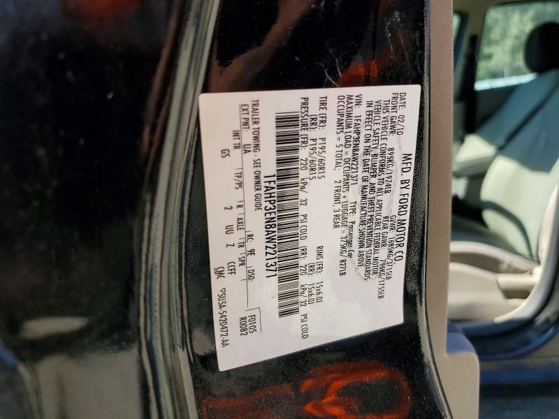 Продаж на аукціоні авто 2010 Ford Focus, vin: 1FAHP3EN8AW221371, номер лоту: 53904686
