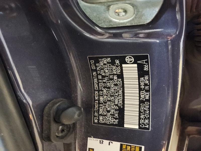 Продаж на аукціоні авто 2010 Toyota Prius, vin: JTDKN3DU8A0210324, номер лоту: 53379806