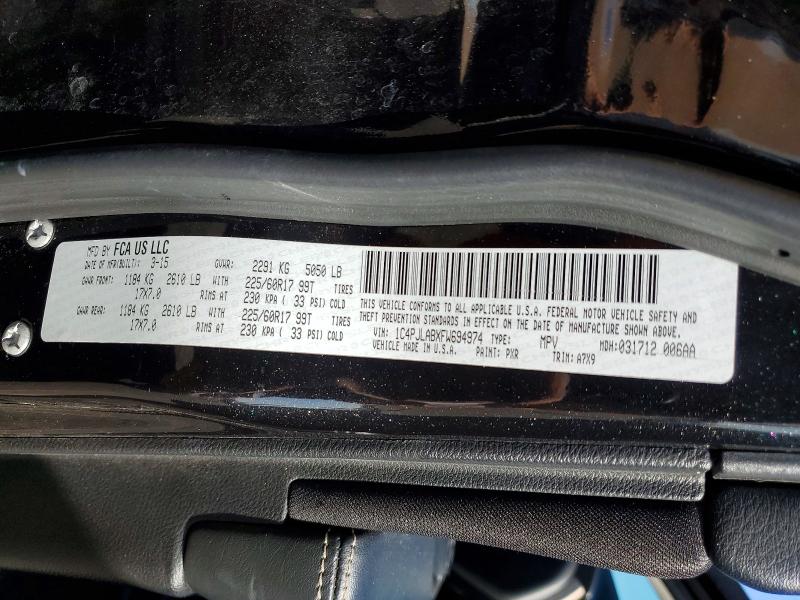 Продажа на аукционе авто 2015 Jeep Cherokee, vin: 1C4PJLABXFW694974, номер лота: 54650176