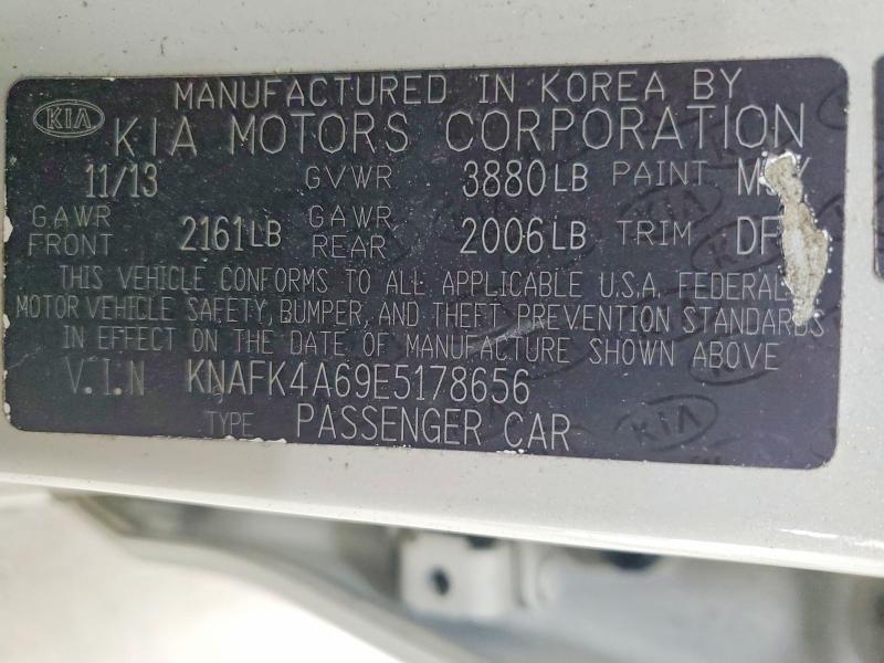 Продаж на аукціоні авто 2014 Kia Forte, vin: KNAFK4A69E5178656, номер лоту: 53033916