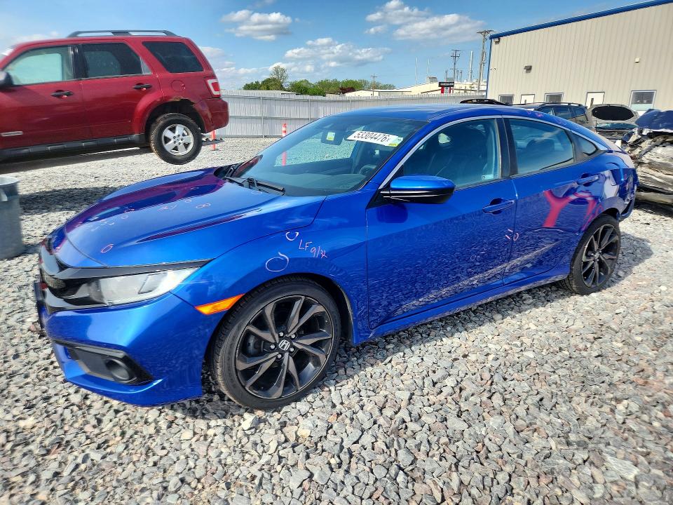 53304476 :رقم المزاد ، 19XFC2F8XKE013391 vin ، 2019 Honda Civic مزاد بيع