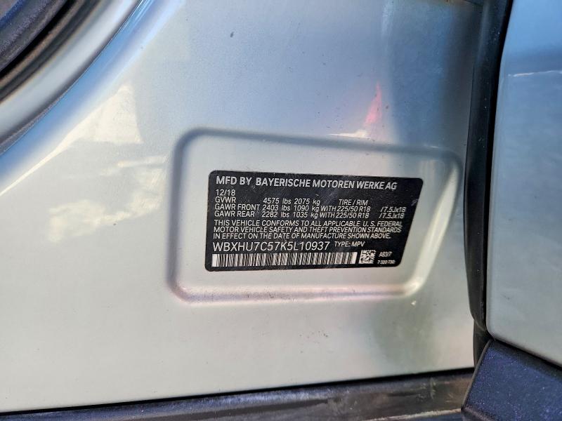 Aukcja sprzedaży 2019 Bmw X1, vin: WBXHU7C57K5L10937, numer aukcji: 53815656
