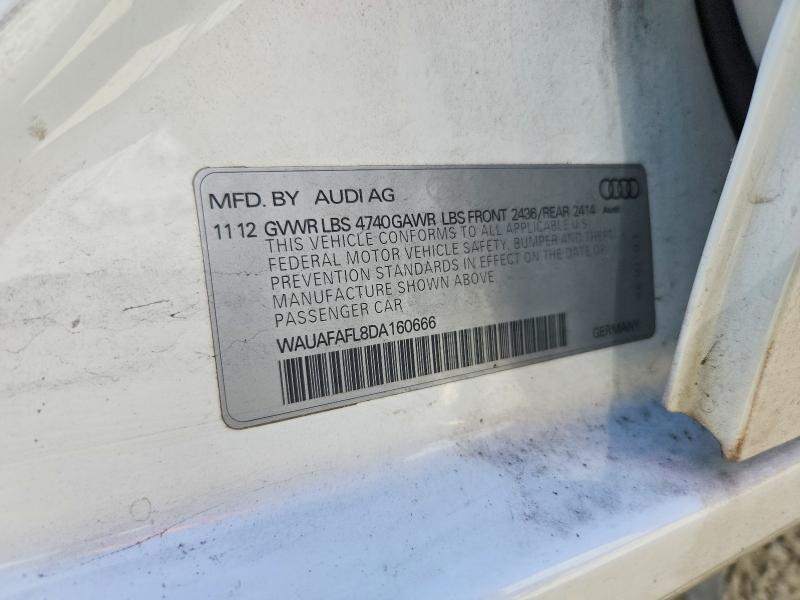 Aukcja sprzedaży 2013 Audi A4, vin: WAUAFAFL8DA160666, numer aukcji: 52700846