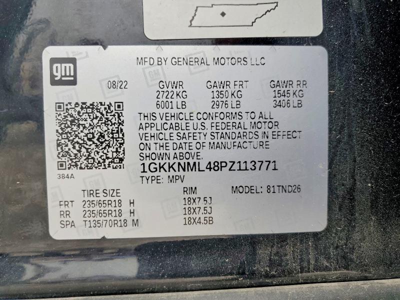 52236496 :رقم المزاد ، 1GKKNML48PZ113771 vin ، 2023 Gmc Acadia مزاد بيع
