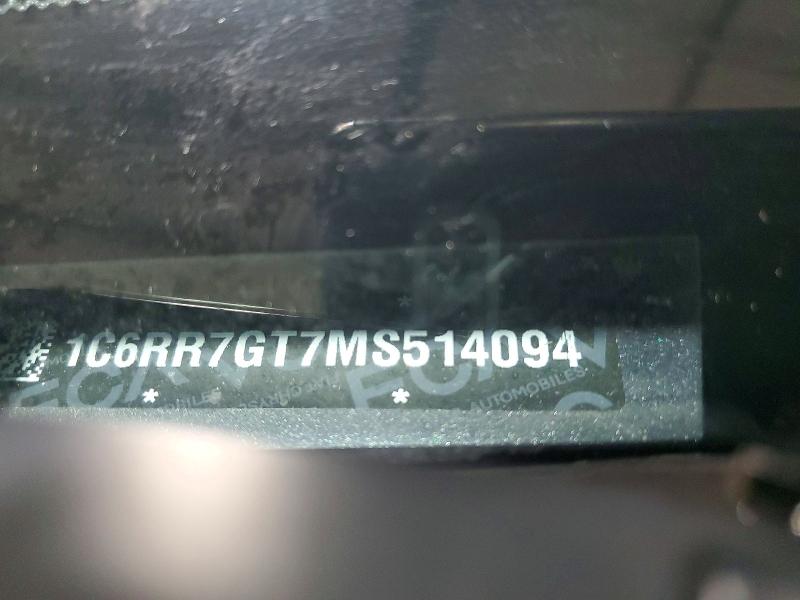2021 Ram 1500 Classic მანქანა იყიდება აუქციონზე, vin: 1C6RR7GT7MS514094, აუქციონის ნომერი: 53320486