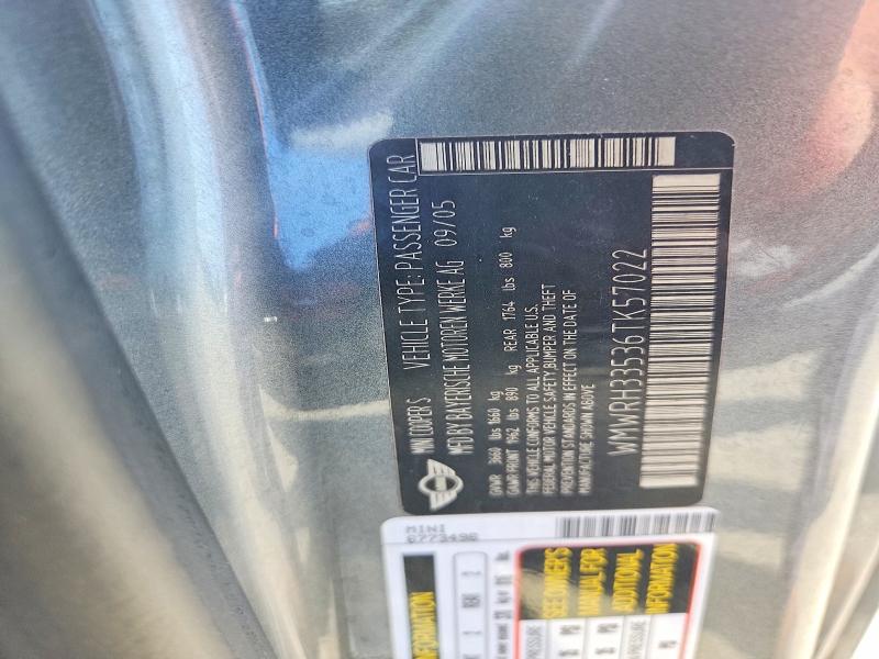Продажа на аукционе авто 2006 Mini Cooper, vin: WMWRH33536TK57022, номер лота: 53549496