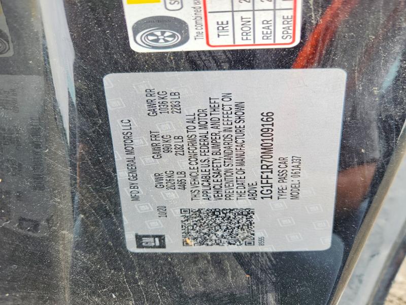 Продаж на аукціоні авто 2021 Chevrolet Camaro, vin: 1G1FF1R70M0109166, номер лоту: 54866426