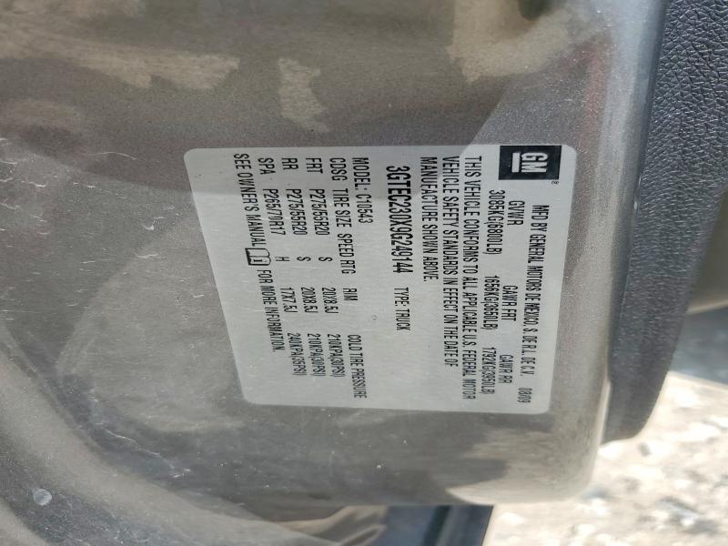 2009 Gmc Sierra მანქანა იყიდება აუქციონზე, vin: 3GTEC230X9G249144, აუქციონის ნომერი: 52928566