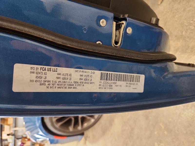 Продаж на аукціоні авто 2020 Dodge Charger, vin: 2C3CDXGJ1LH148347, номер лоту: 53787616