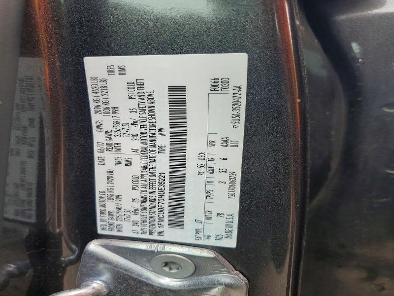 Продаж на аукціоні авто 2017 Ford Escape, vin: 1FMCU0F70HUE35221, номер лоту: 54551066