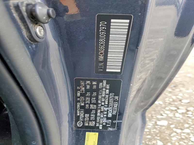 55280426 :رقم المزاد ، KMHCM36C68U097970 vin ، 2008 Hyundai Accent مزاد بيع