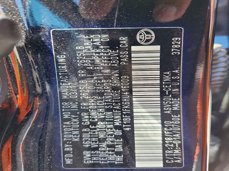 Aukcja sprzedaży 2017 Toyota Camry, vin: 4T1BF1FK6HU416009, numer aukcji: 52084126