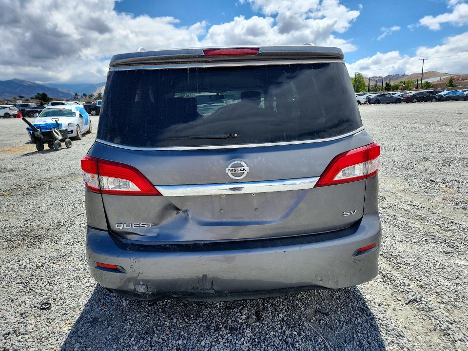 2017 Nissan Quest მანქანა იყიდება აუქციონზე, vin: JN8AE2KP7H9165597, აუქციონის ნომერი: 55197566