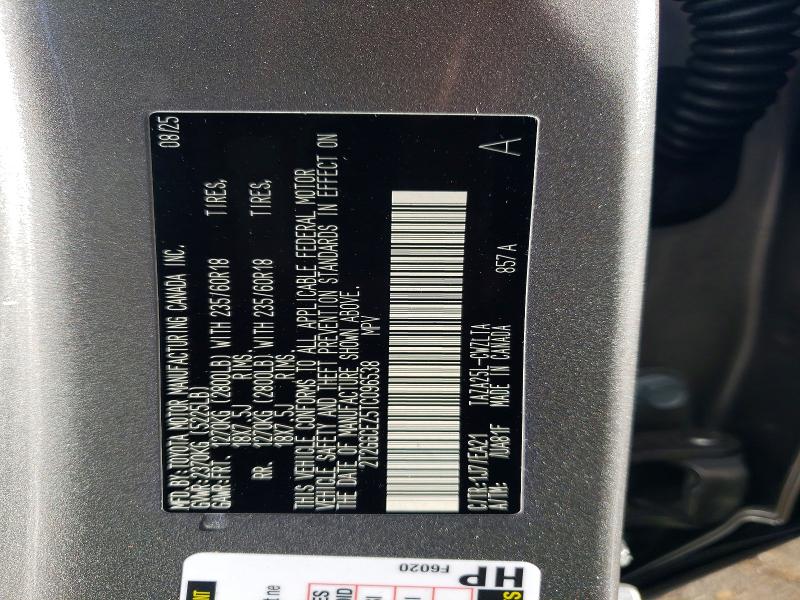 Продаж на аукціоні авто 2026 Lexus Nx, vin: 2T2GGCEZ5TC096538, номер лоту: 52935156