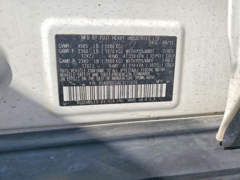 Продаж на аукціоні авто 2014 Subaru Outback, vin: 4S4BRBCC6E3231650, номер лоту: 54169636