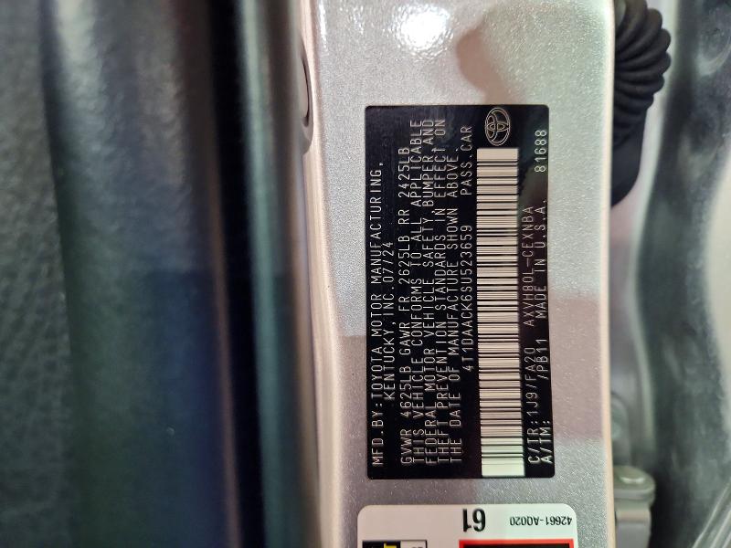 Продажа на аукционе авто 2025 Toyota Camry, vin: 4T1DAACK6SU523659, номер лота: 52560586