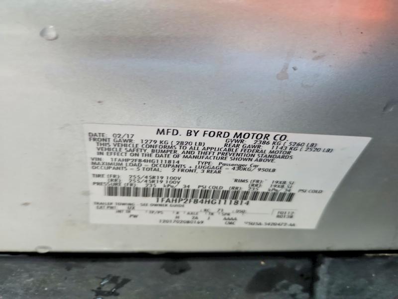 Продаж на аукціоні авто 2017 Ford Taurus, vin: 1FAHP2F84HG111814, номер лоту: 54717486