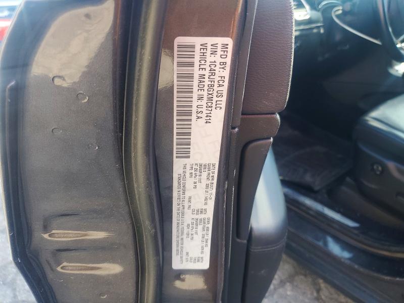 54969386 :رقم المزاد ، 1C4RJFBGXMC871414 vin ، 2021 Jeep Grand Cherokee مزاد بيع