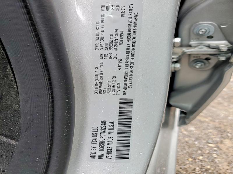 Продаж на аукціоні авто 2026 Ram 1500, vin: 1C6SRFJP0TN322486, номер лоту: 52377506