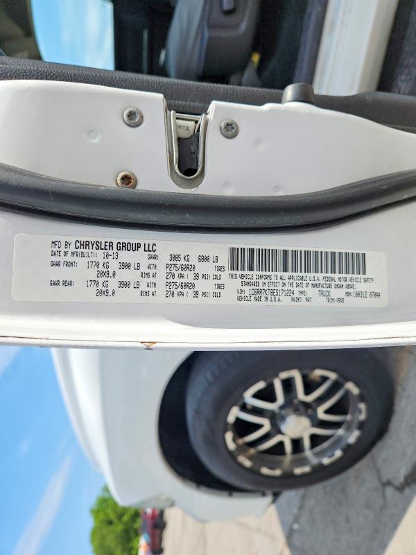 Продажа на аукционе авто 2014 Ram 1500, vin: 1C6RR7KT8ES171224, номер лота: 53799136