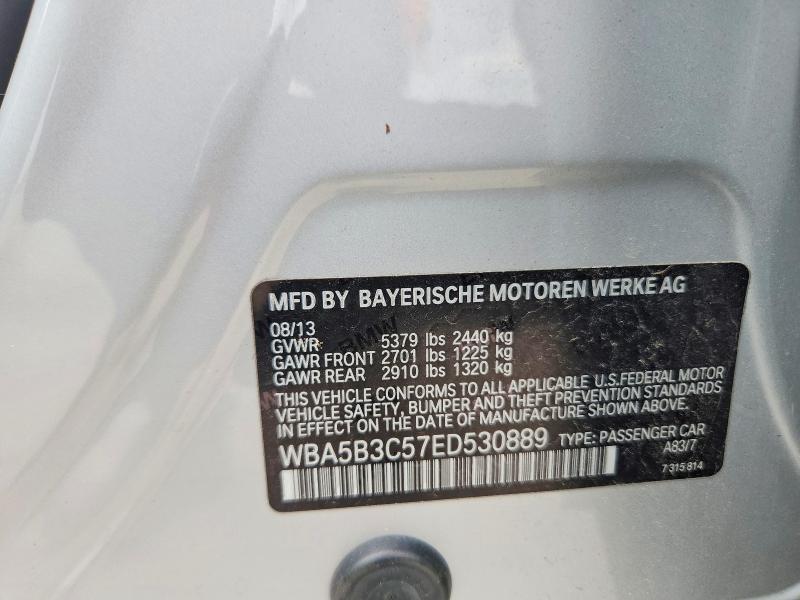 Aukcja sprzedaży 2014 Bmw 535, vin: WBA5B3C57ED530889, numer aukcji: 55272046