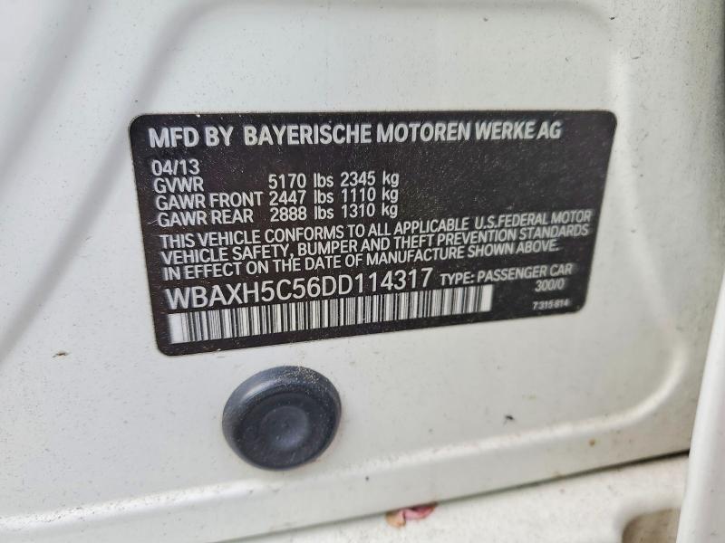 Aukcja sprzedaży 2013 Bmw 528, vin: WBAXH5C56DD114317, numer aukcji: 52432056