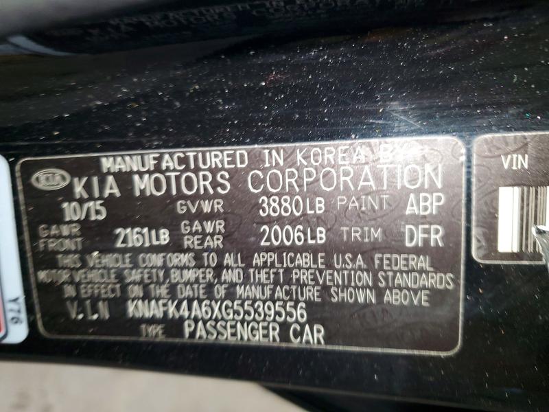 Продаж на аукціоні авто 2016 Kia Forte, vin: KNAFK4A6XG5539556, номер лоту: 54847476