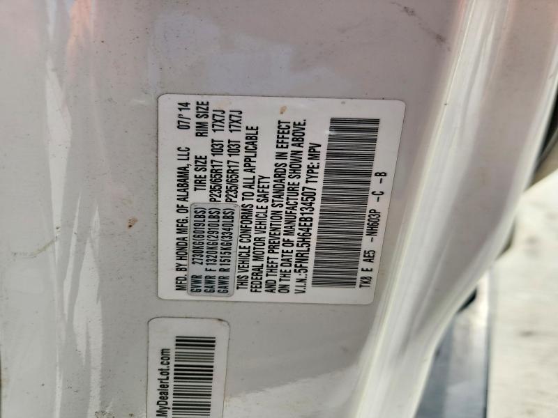 Продажа на аукционе авто 2014 Honda Odyssey, vin: 5FNRL5H64EB134507, номер лота: 52063396