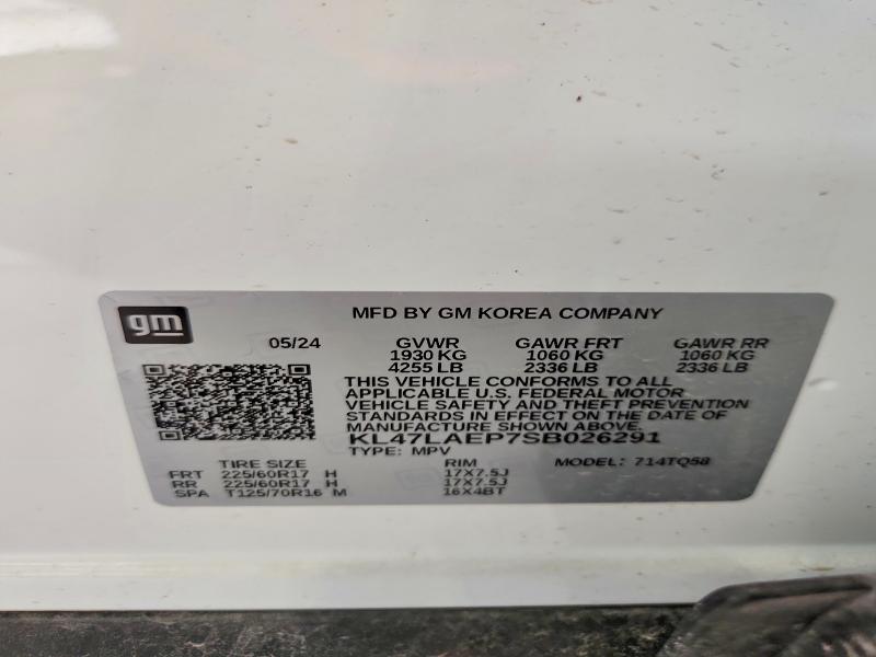 2025 Buick Envista მანქანა იყიდება აუქციონზე, vin: KL47LAEP7SB026291, აუქციონის ნომერი: 54664766
