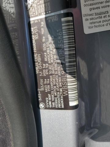53544936 :رقم المزاد ، WBSBL93474PN55861 vin ، 2004 Bmw M3 مزاد بيع