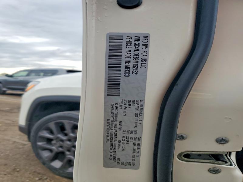 Продаж на аукціоні авто 2021 Jeep Compass, vin: 3C4NJDEB9MT524521, номер лоту: 52217376