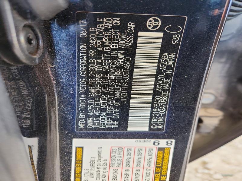 Продаж на аукціоні авто 2018 Toyota Camry, vin: JTNB11HK9J3014640, номер лоту: 51856996