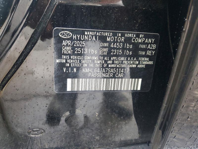 Aukcja sprzedaży 2025 Hyundai Sonata, vin: KMHL64JA7SA511417, numer aukcji: 54764506