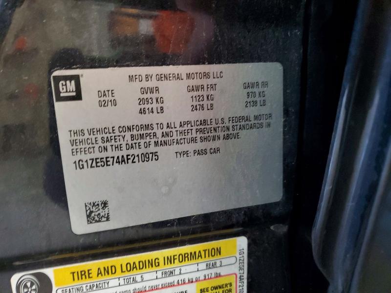 2010 Chevrolet Malibu მანქანა იყიდება აუქციონზე, vin: 1G1ZE5E74AF210975, აუქციონის ნომერი: 52153676