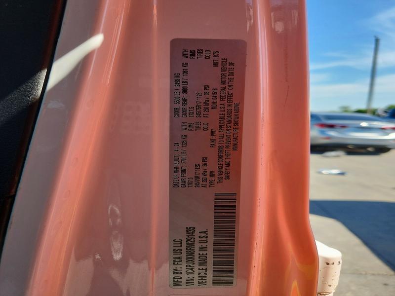 Продажа на аукционе авто 2024 Jeep Wrangler, vin: 1C4PJXKN8RW291435, номер лота: 53612016
