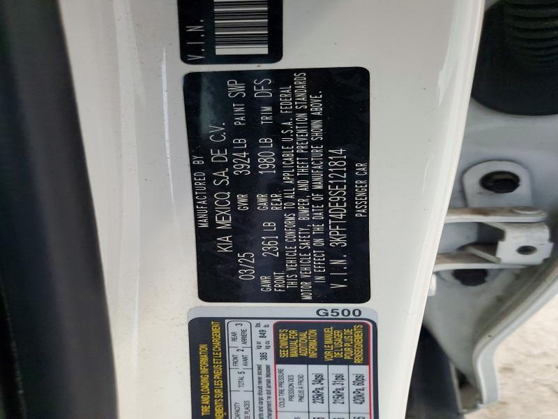 53523206 :رقم المزاد ، 3KPFT4DE9SE121814 vin ، 2025 Kia K4 مزاد بيع